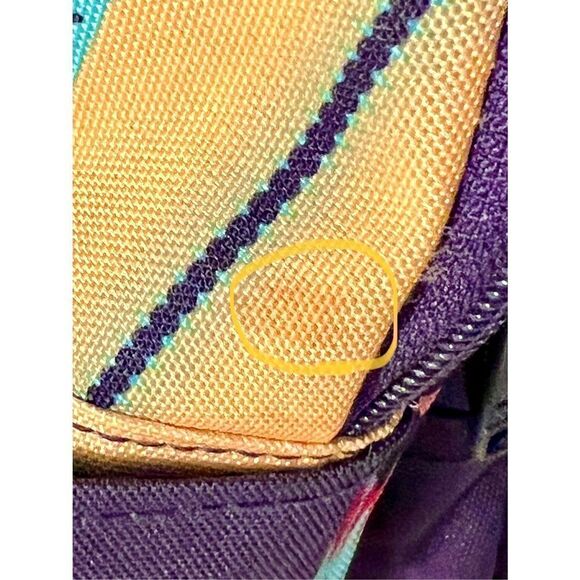 Roxy Bohemian Aztec Print Colorful Multi-Pocket Laptop Compartment Back - Picture 11 of 16